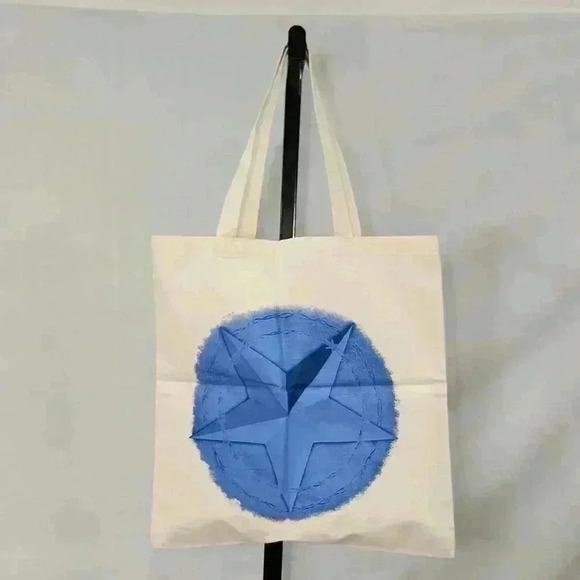 Blue Star Design Tote Bag - Picture 1 of 4